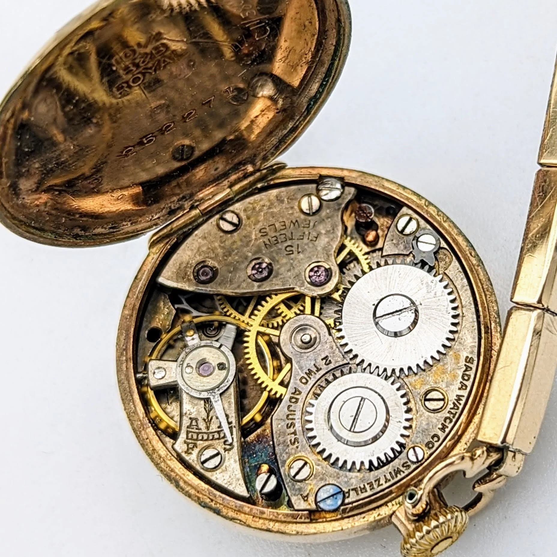 1890s PRIDE Transitional Wristwatch Swiss Movement 15 Jewels 2 Adjustments 12K GF - Image 7