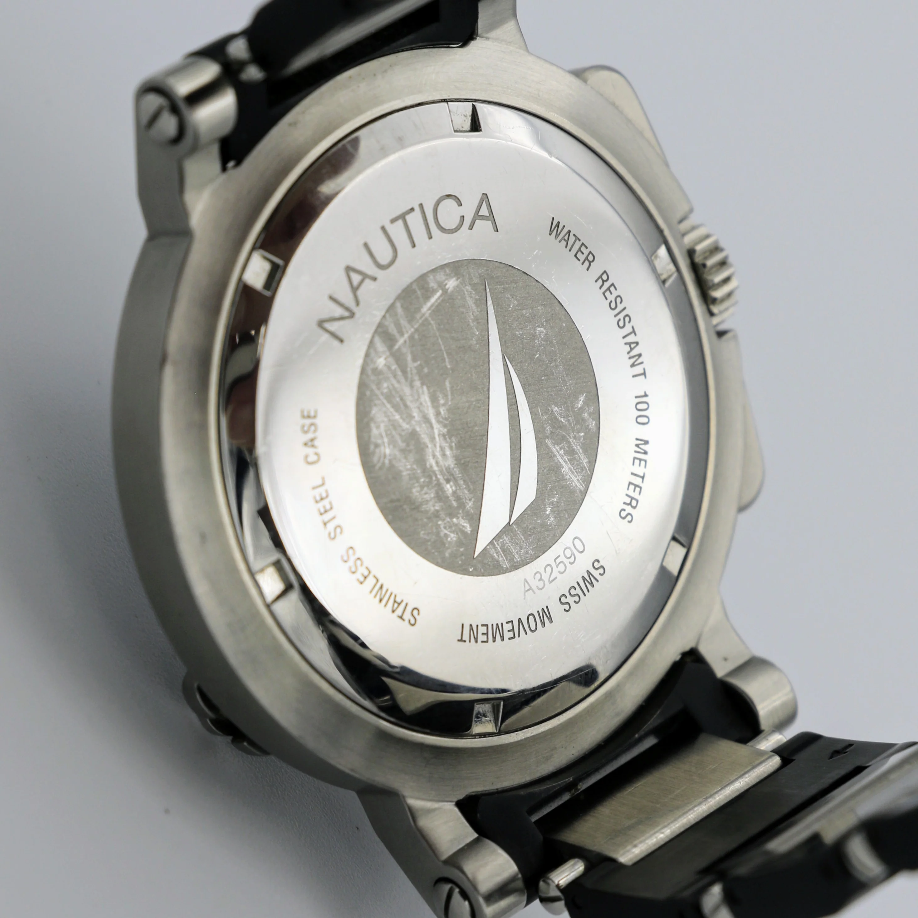NAUTICA Chronograph Wristwatch Basketweave Dial Swiss High-Quality Quartz Watch - Image 8