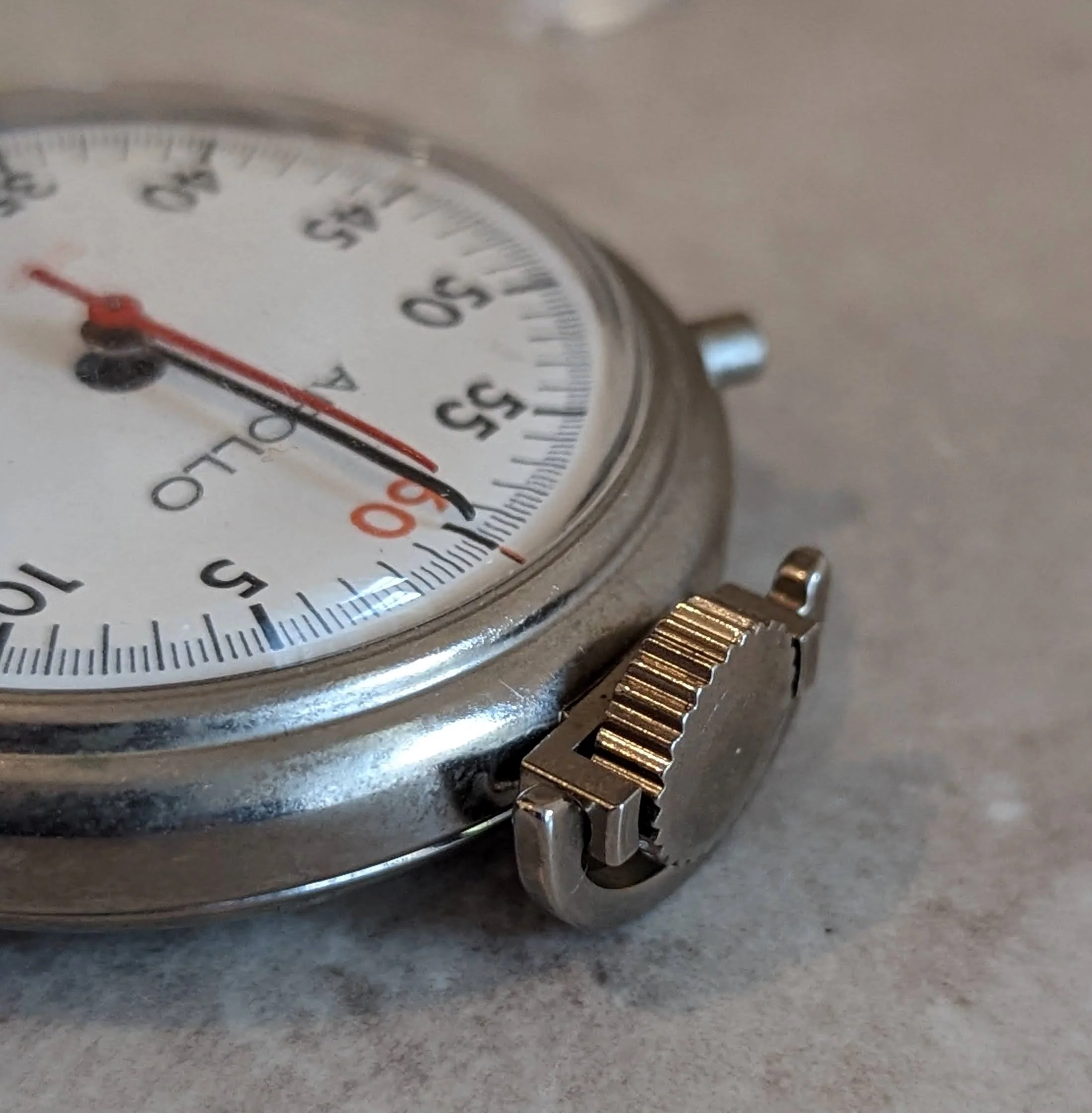 APOLLO Stop Watch U.S.A. Made Vintage Pocket Watch - RUNNING! - Image 7